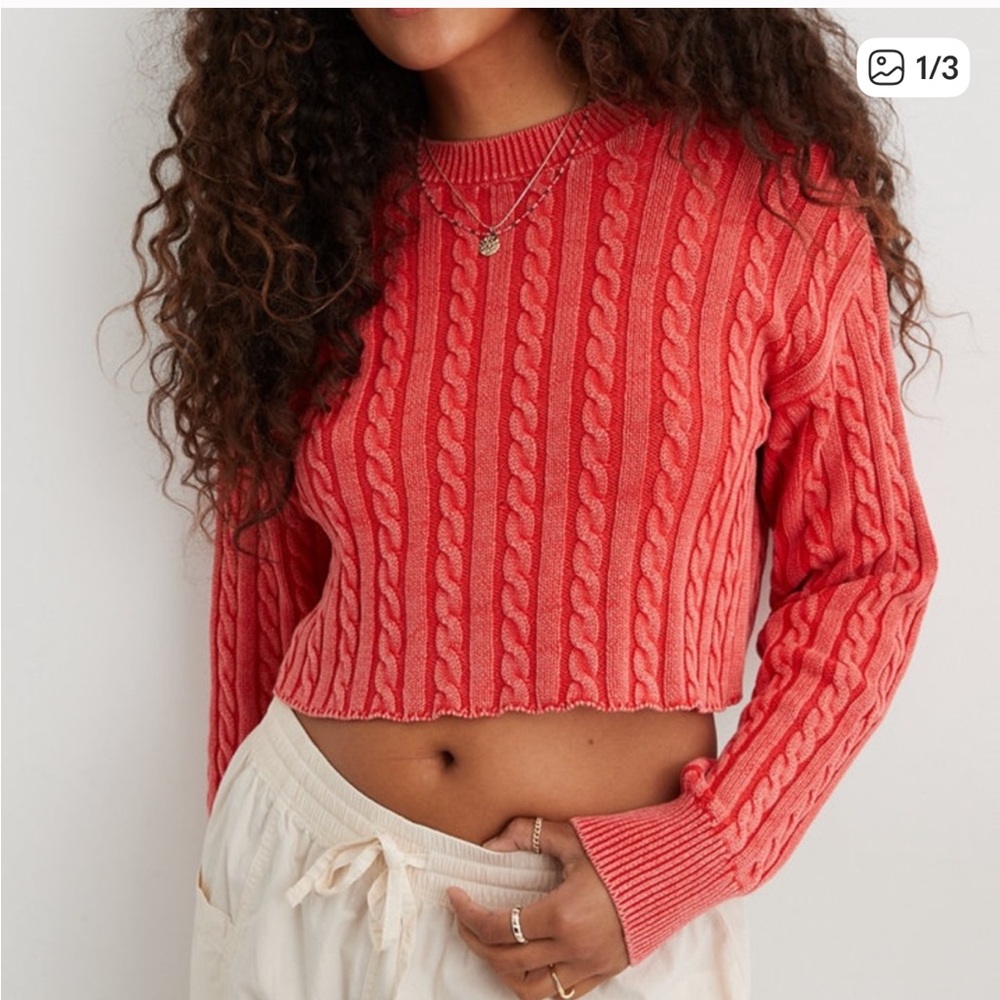 Aerie Cable Knit Sweater
